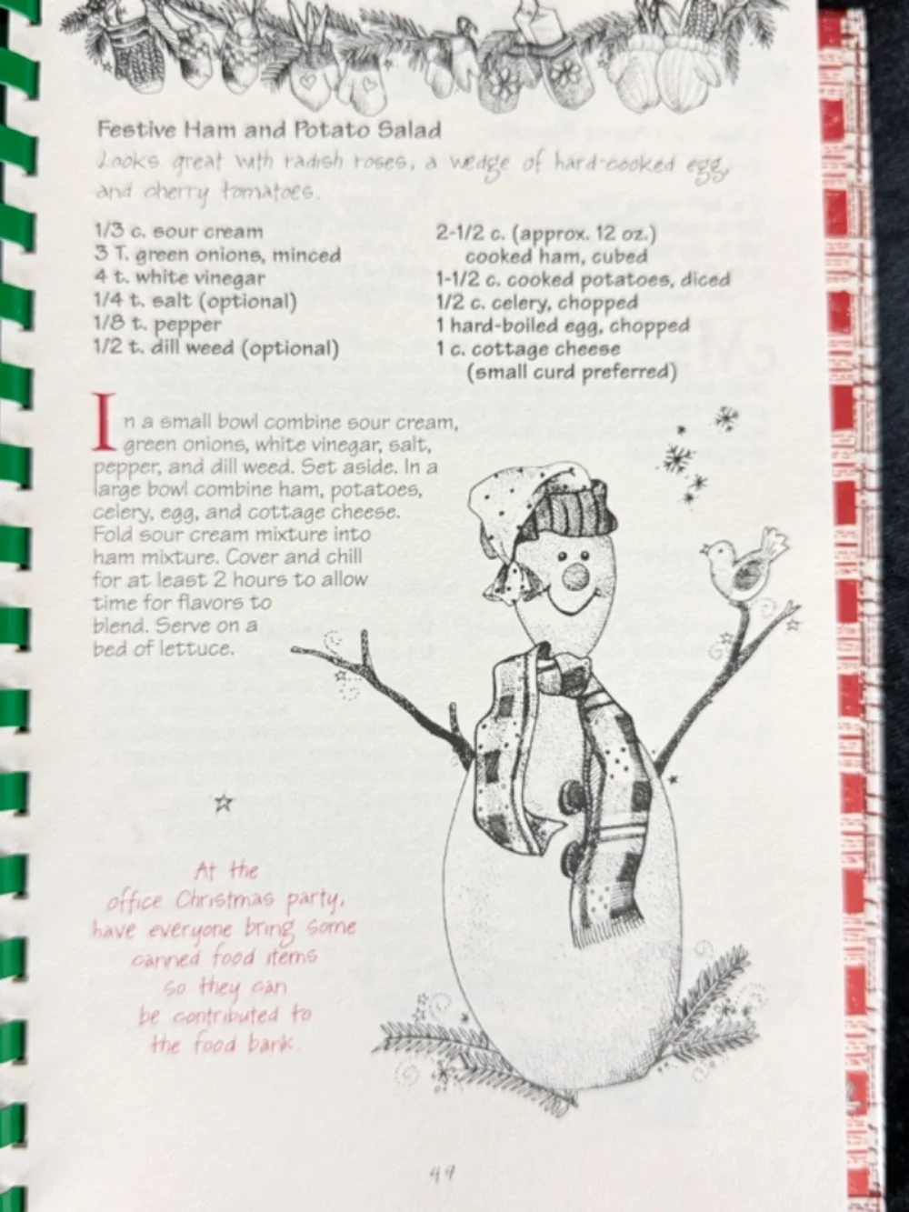2 Gooseberry Patch Cookbooks Christmas in the Country and Homespun Christmas EUC